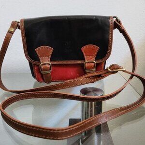 Florencia MADE IN ITALY Small Leather Handbag Black, Burgundy ,Brown and…